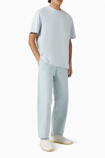 Charlie Crop Tapered-leg Jeans in Denim