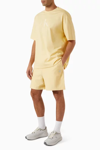 Monogram Shorts in Cotton Terry