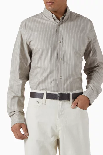 Classic Flat Belt in Leather