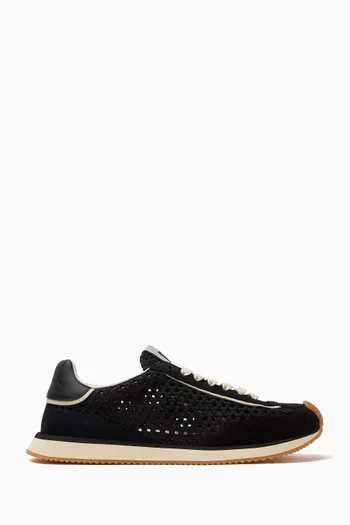 DG Cushion Sneakers in Leather & Knit