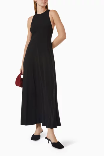 Cut Away Maxi Dress in Viscose Blend