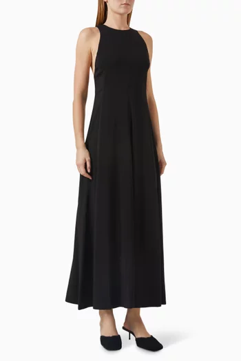Cut Away Maxi Dress in Viscose Blend
