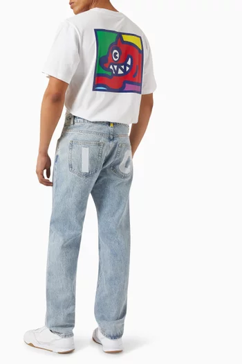 Pop Art Running Dog T-shirt in Cotton