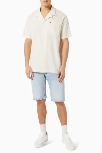 Regular-fit Shirt in Cotton-linen Blend