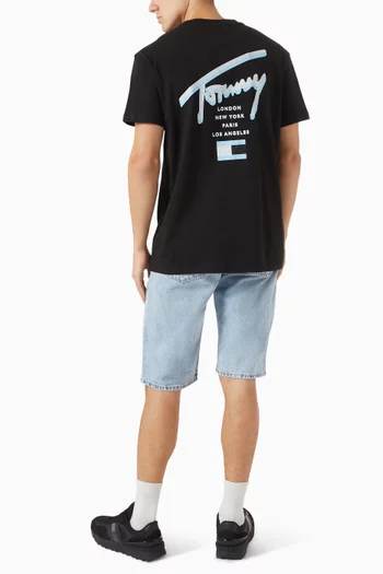 Graphic Logo T-shirt in Cotton