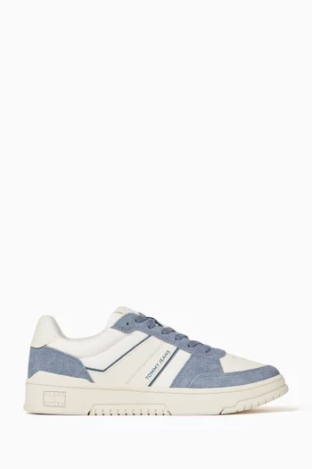 Cupsole Sneakers in Suede & Mesh