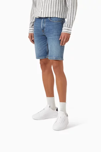 Pebble Grain Court Sneakers in Leather
