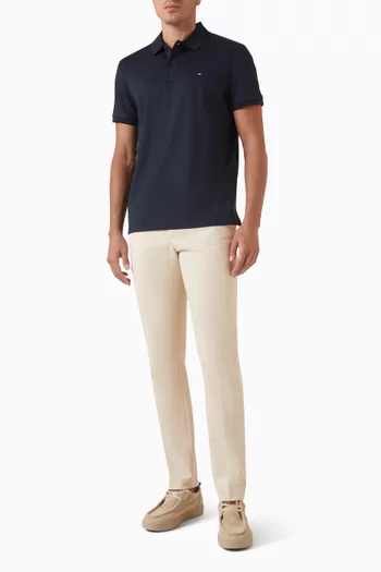 تي شيرت بولو نسيج متشابك فاخر