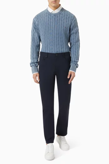 Cable Knit Washed Sweater