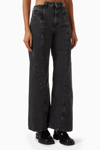 Décortiqué Wide-leg Jeans in Denim