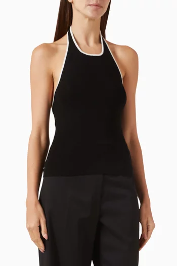 Halterneck Top in TENCEL™ Lyocell Blend