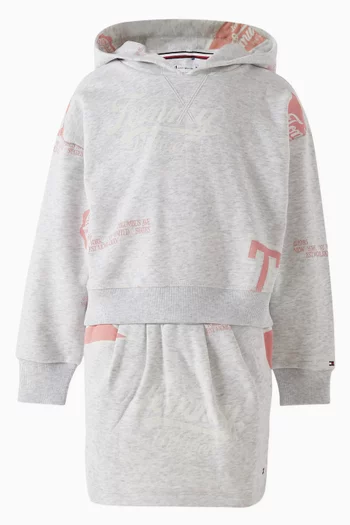 Graphic Hoodie in Cotton