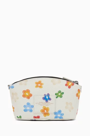 The Wild Daisy Beauty Bag in Leather