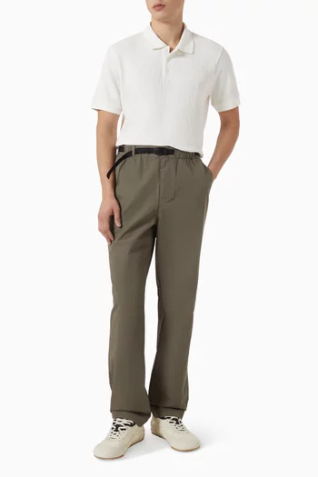 Ripstop Belted Pants in Cotton