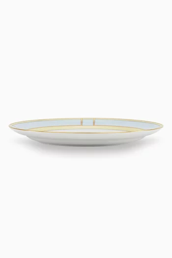 Colonna Flat Plate in Porcelain, 24cm