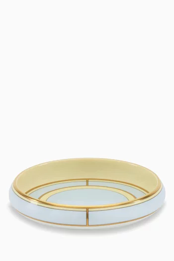 Oggetti Round Change Tray in Porcelain