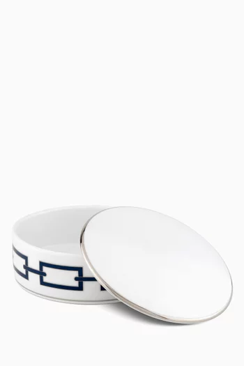 صندوق للزينة كاتين دائري بورسلين