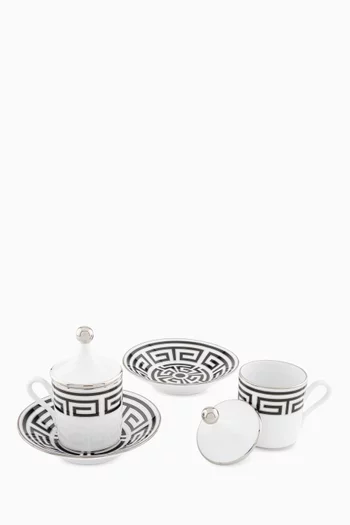 Impero Italiano Coffee Cup & Saucer in Porcelain, Set of 2