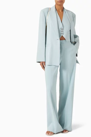 Single-breasted Jewel Blazer in Cady