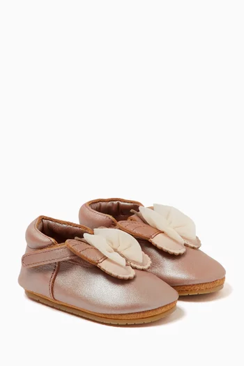 Amdy Shoes in Metallic Leather