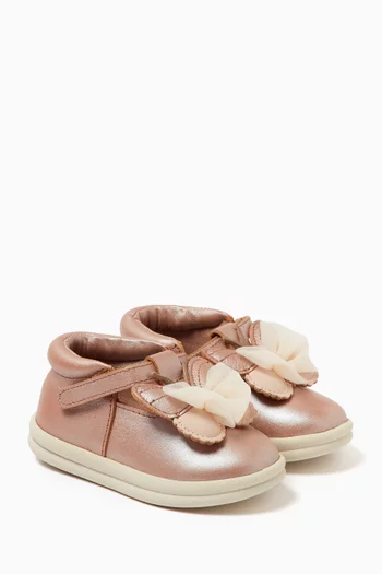 Vlindy Shoes in Metallic Leather