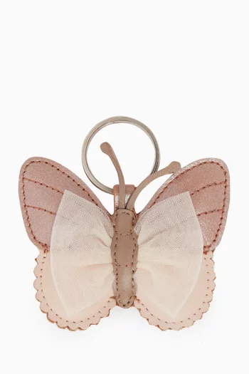 Alja Keychain in Metallic Nubuck