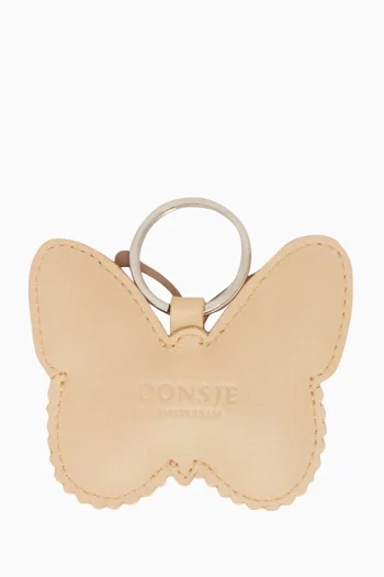 Alja Keychain in Metallic Nubuck