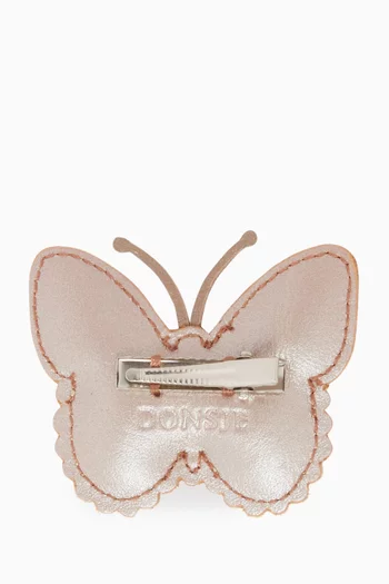 Qalja Hairclip in Metallic Nubuck