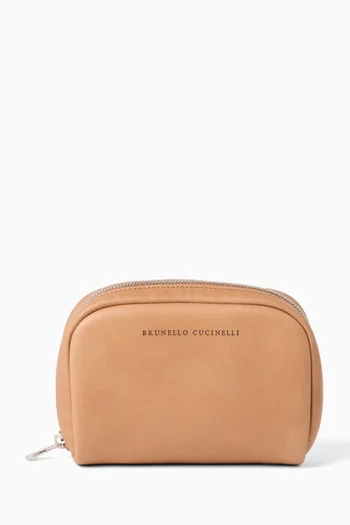 Small Beauty Case in Leather