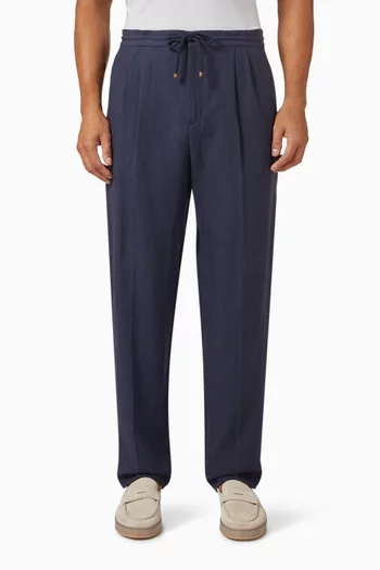 Leisure Fit Pants in Linen
