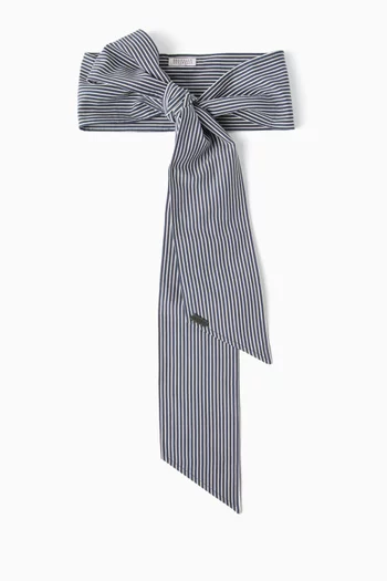 Striped Foulard in Poplin