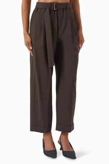Sartorial Baggy Pants in Virgin Wool Blend