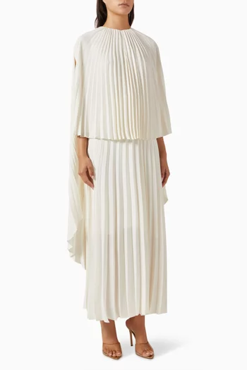 Pleated Midi Dress