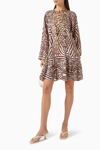 Classic Mirror Short Kaftan