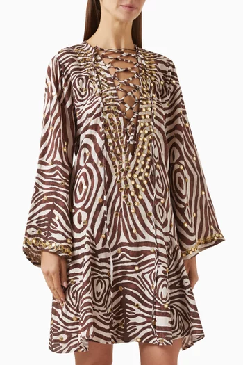 Classic Mirror Short Kaftan