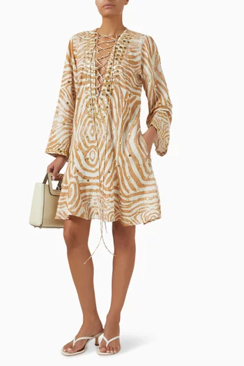 Classic Mirror Short Kaftan