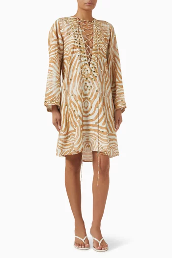 Classic Mirror Short Kaftan