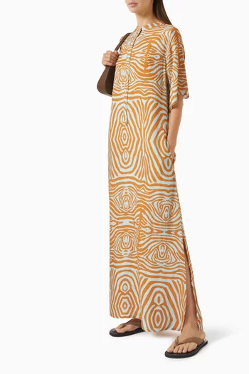 Mirrors Printed Maxi Dress