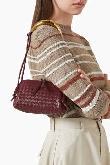 حقيبة كونسرت جلد مجدول