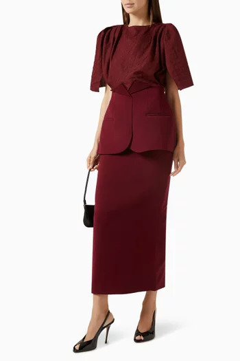 بلوزة فيلتون كريب ستان