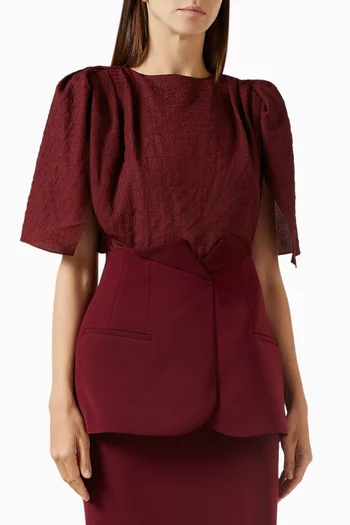 بلوزة فيلتون كريب ستان