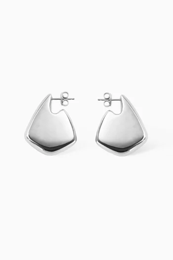 Mini Fin Earrings in Sterling Silver