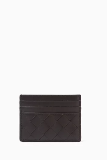 Card Case in Intrecciato Nappa Leather