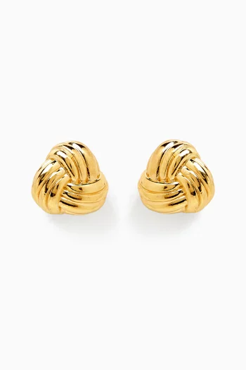 Intreccio Earrings in 18kt Gold-finish Sterling Silver