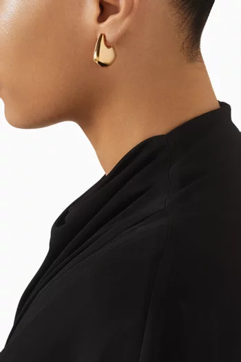 Mini Fin Earrings in 18kt Gold-plated Sterling Silver