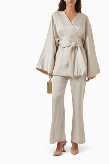 Elia Wrap Belted Jacket