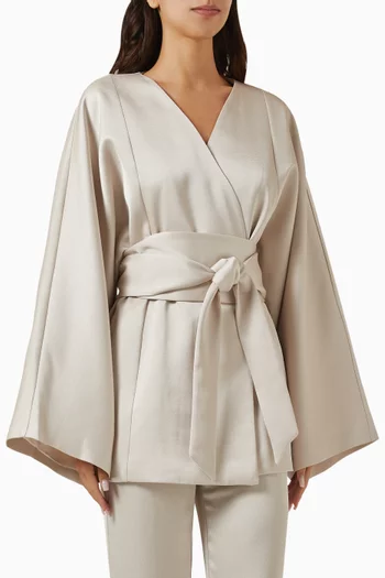 Elia Wrap Belted Jacket