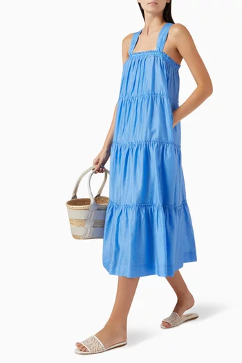 Emily Midi Dress in Cotton