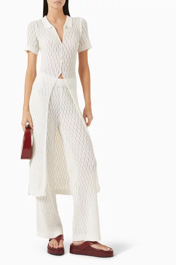 Kirra Pointelle Knit Top