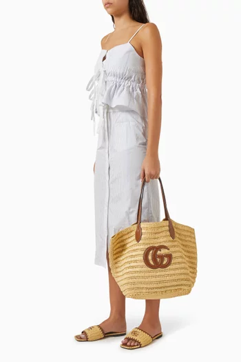 Medium Tote Bag in Raffia